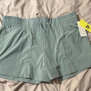 All in Motion Women's Athletic Shorts in Soft Blue